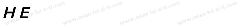 H Eurostile Bold字体转换